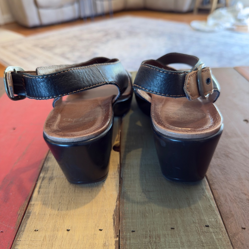 Dansko Jacinda Cross Strap Wedge Sandals Comfort Slingback 9702020200 Size 38 - Picture 4 of 8